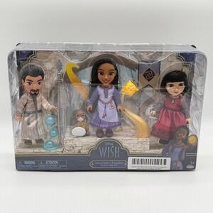 Disney Wish Asha Dahlia & King Magnifico Petite Gift Set Dolls Valentino Star